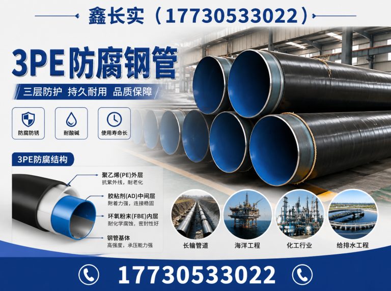 沧州高新技术产业开发区3PE防腐钢管展示图